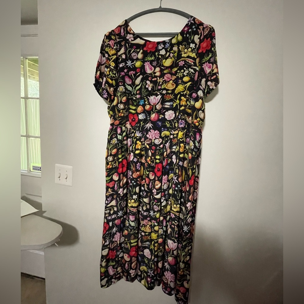 Samantha Pleet Forager Tulipa Silk Dress Size 20